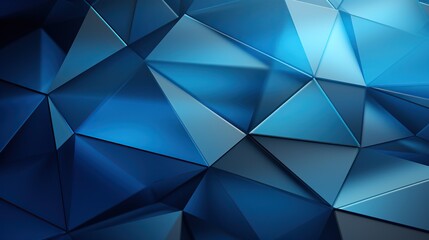 Obraz premium Abstract geometry: a rich blue background on which abstract shapes stand out, creating an interesting and non-standard image