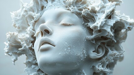 Generating intricate 3D sculptures and forms with generative algorithms.