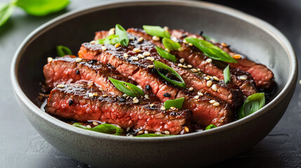 Fototapeta premium Asian Steak Marinade Close-Up