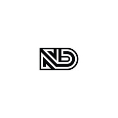 Professional ND DN Initial Monogram Letter Logo Design