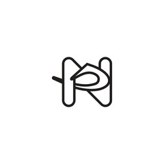 Professional Initial Monogram Logo of ND and DN Letters