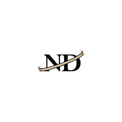 Abstract ND DN Icon Design with a Sleek Appearance