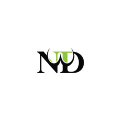 ND DN Alphabet Initial Logo with a Stylish Touch