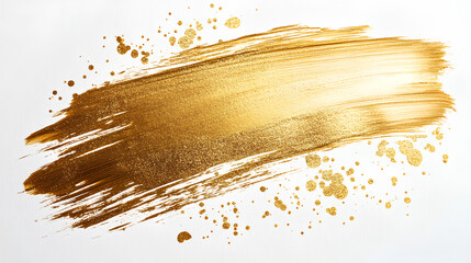 Gold Foil Frame Gold stroke on white background. Gold sparkle splatter border golden abstract foil frame splatter frames glitter