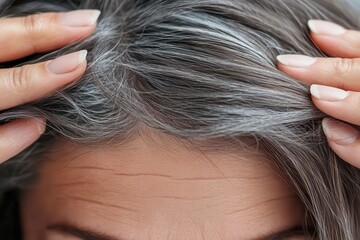Exploring the beauty of natural gray hair and the journey of embracing age with confidence