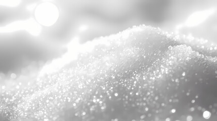 Detailed white sugar crystals, an ideal backdrop for culinary-themed visuals, dessert photography, or ingredient-based stock images. Crystaline. Illustration