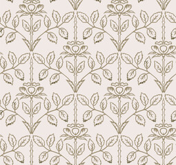 Modern floral Pattern illustrations with lush textures, perfect for Pattern, wallpaper, and trendy backgrounds.