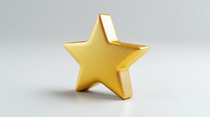 Obraz premium 3D Gold Star Icon.