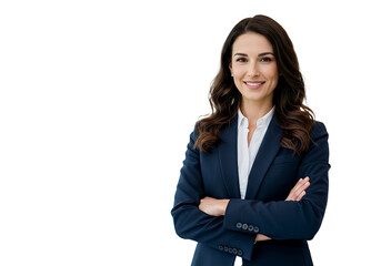Business woman isolated. Illustration AI Generative.