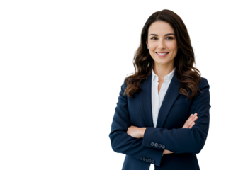 Business woman isolated. Illustration AI Generative.