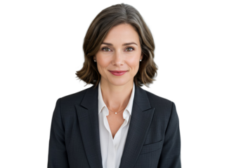 Business woman isolated. Illustration AI Generative.