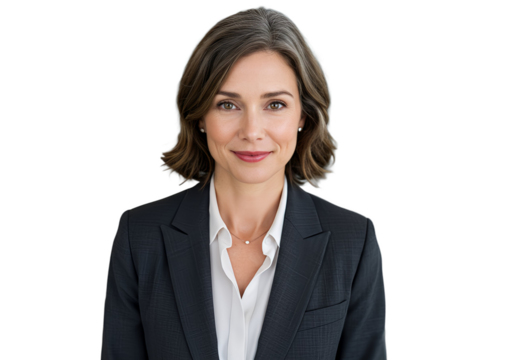 Business woman isolated. Illustration AI Generative.