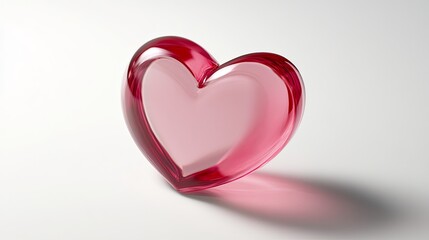 A Close-up of a Heart-Shaped Organ Donation Symbol on Pure White Background, Softly Focused Edges Highlighting the Central Icon.