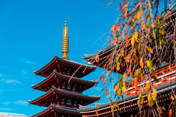 Asakusa, Tokyo, Japan - People visit to the Sensoji Temple, a popular place for tourists when come to Tokyo Japan, and the local people often come to pray for their wish