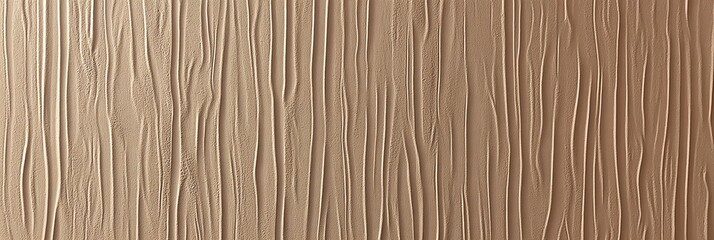 panoramic style textured brown background with vertical wave patterns, for use as overlay providing an earthy and organic aesthetic that can enhance the visual appeal