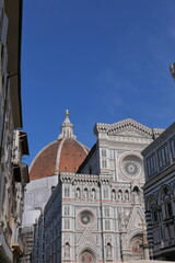 the view of Florence Cathedral, the romantic Italy