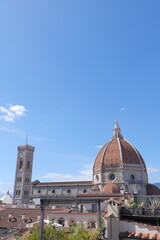 the view of Florence Cathedral, the romantic Italy