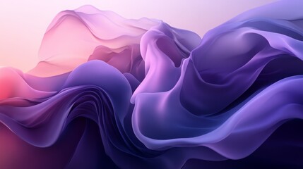 Obraz premium Abstract purple and pink flowing fabric. Dreamy, soft texture.