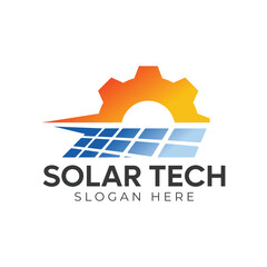 Solar logo vector template, Creative Sun energy logo design concepts