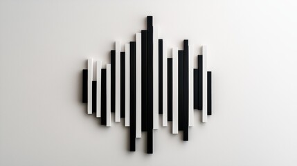 Minimalist Black and White Wall Design Art