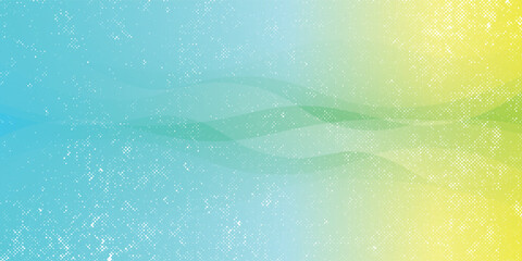 Modern banner background. Colorful, bright green blue gradient, wave vector illustration.