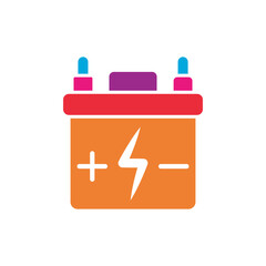 Accumulator Battery icon vector design templates simple and modern concept, isolated on white background