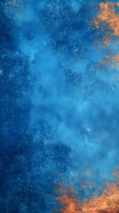 Obraz premium Abstract Blue and Copper-Orange Textured Background