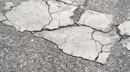 Obraz premium Futuristic Self-Healing Concrete Roads Revolutionizing Infrastructure Maintenance Efficiency.