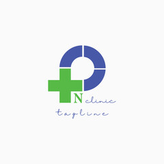 Fototapeta premium on clinic logo vector illustration design