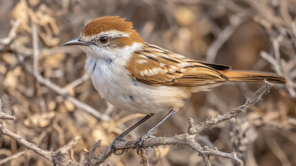 Fototapeta premium サバンナ-セッカ-Cisticola