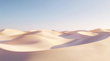 Futuristic Desert Mirage: Intricate Dunes with Hidden Machinery Echoes