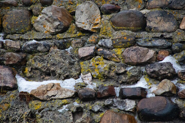 snowy rocky background