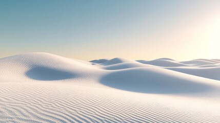 Futuristic Cinematic Desert Landscape with Integrated Advanced Elements and Ultra-Detailed Sands in Subdued Light