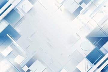 Abstract geometric background with blue and white shapes. Perfect for modern designs and presentations.