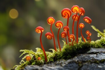 Sprouts, scenery that signals spring.  Generative AI
