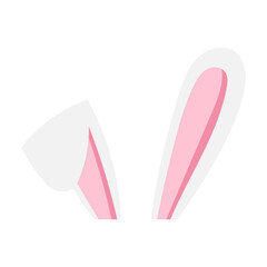 Bunny ears cartoon illustration