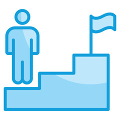 Career Coaching Icon Element For Design