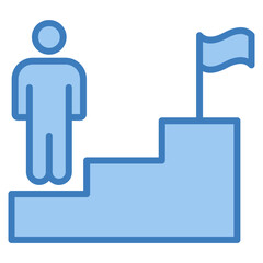 Career Coaching Icon Element For Design