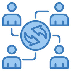Team Dynamics Icon Element For Design