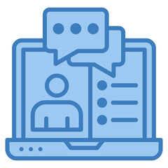 Online Coach Icon Element For Design