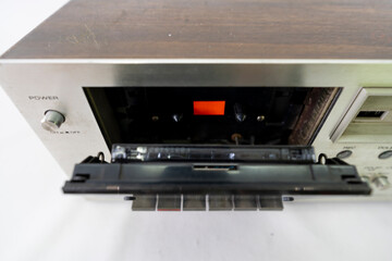 Obraz premium Professional Equipment Tape Deck for Cassette Tape with Multiple Controls