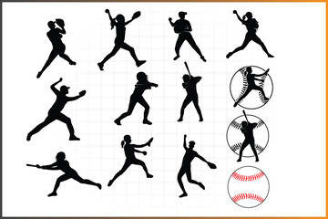 Baseball Softball Logo Clipart and T-shirt design - Sports Logo