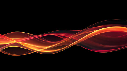 Abstract 3D Flowing Liquid-Like Wave Textures in Red, Orange, and Gold Gradient background wallpaper