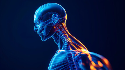 3d rendered, medically accurate illustration of the deltoid anatomy. Dewlit. Illustration