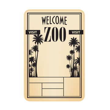 Vintage ticket Visit the Zoo