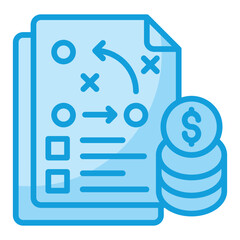Financial Strategy Icon Element For Design