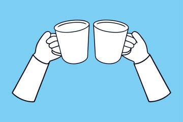 hand holding a glass of milk