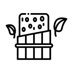 tempeh Line Icon