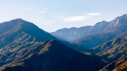 Fototapeta premium view of the mountains