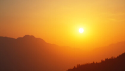 Obraz premium Golden Hour Gradient with Subtle Radiance